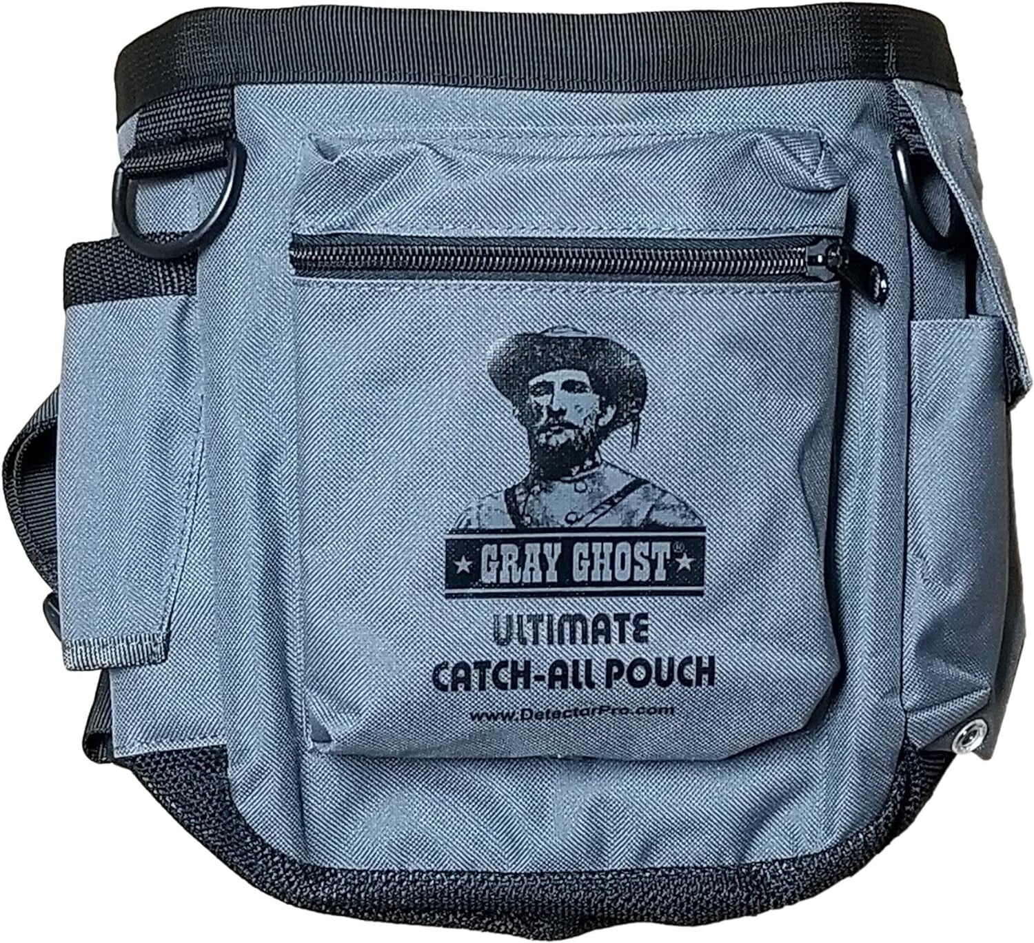Ultimate Gray Ghost Catch-All Pouch with 5 Sealed Pockets & Adjustable Waist
