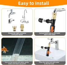 Load image into Gallery viewer, Upgraded 50ft Gravel Vacuum for Easy Aquarium Water Changes - No Spill, No Mess
