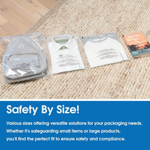 Load image into Gallery viewer, Clear 9" x 12" Poly Bags 1000 Count - Easy Seal for Apparel Shipping &amp; Storage
