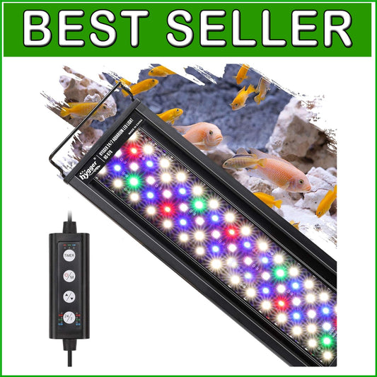 Energy Efficient 18W Aquarium Light with Waterproof Design & Timer Functions