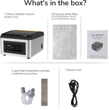 Load image into Gallery viewer, Professional Food Vacuum Sealer - 12-Inch Chamber, Maintenance-Free Design