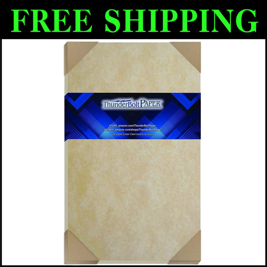 100 Sheets Legal Size, 65lb Organic Parchment Paper - Perfect for Professionals