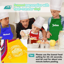 Load image into Gallery viewer, 24-Piece Kids Chef Apron Set with 12 Vibrant Colors - Adjustable for Age 7-13