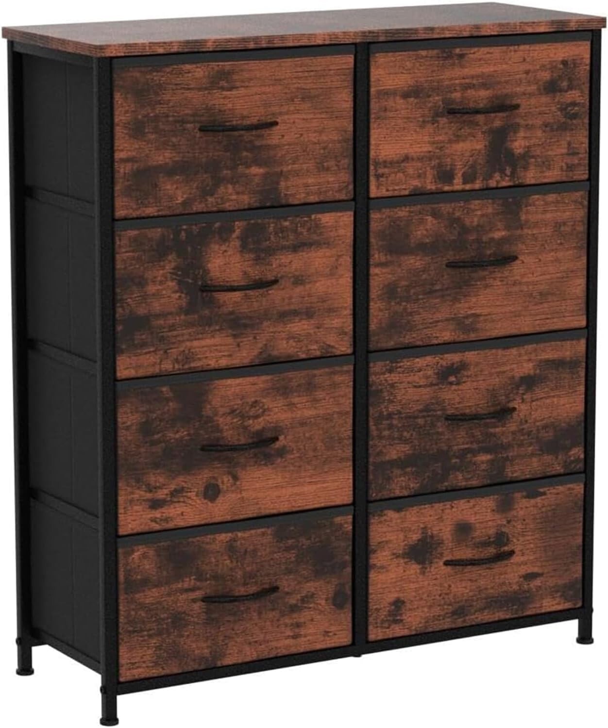 Compact 8-Drawer Storage Tower - Lightweight and Durable Bedroom Organizer
