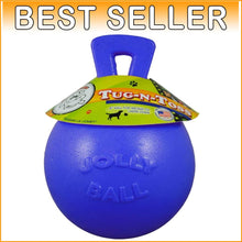 Load image into Gallery viewer, Interactive 10-Inch Blue Tug-N-Toss Dog Toy - Perfect for Fetch &amp; Water Fun