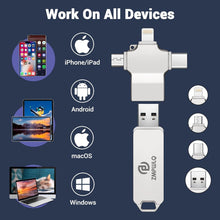Load image into Gallery viewer, Universal 512GB Photo Backup Stick - Effortless Storage for iPhone, Android &amp; PC