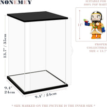 Load image into Gallery viewer, Premium Dustproof Acrylic Display Case with Sliding Doors – 9.4in Organizer