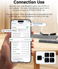 Load image into Gallery viewer, Lightweight Aluminum Travel Keyboard with Magnetic Bracket for Tablets &amp; Phones