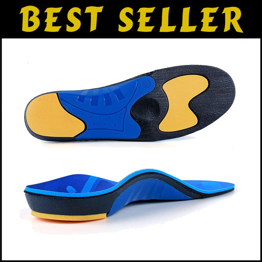 High Arch Support Orthotic Insoles for Men & Women - Plantar Fasciitis Relief