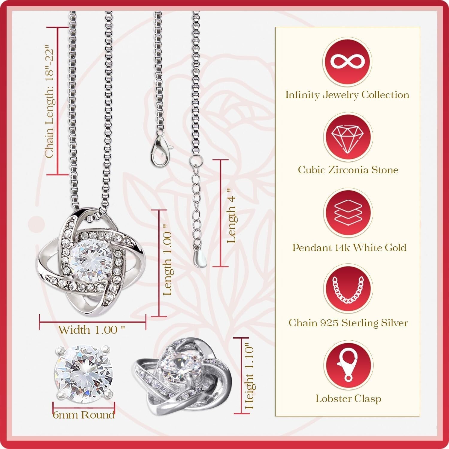 Elegant 14K Gold Necklace with Heartfelt Message - Perfect for Special Occasions