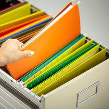 Load image into Gallery viewer, Robust Hanging File Frames for Letter Files with Breakaway Notches - 6 Pack