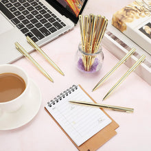 Load image into Gallery viewer, Classic Gold Metal Ballpoint Pens - Perfect for Weddings &amp; Business Use (100)