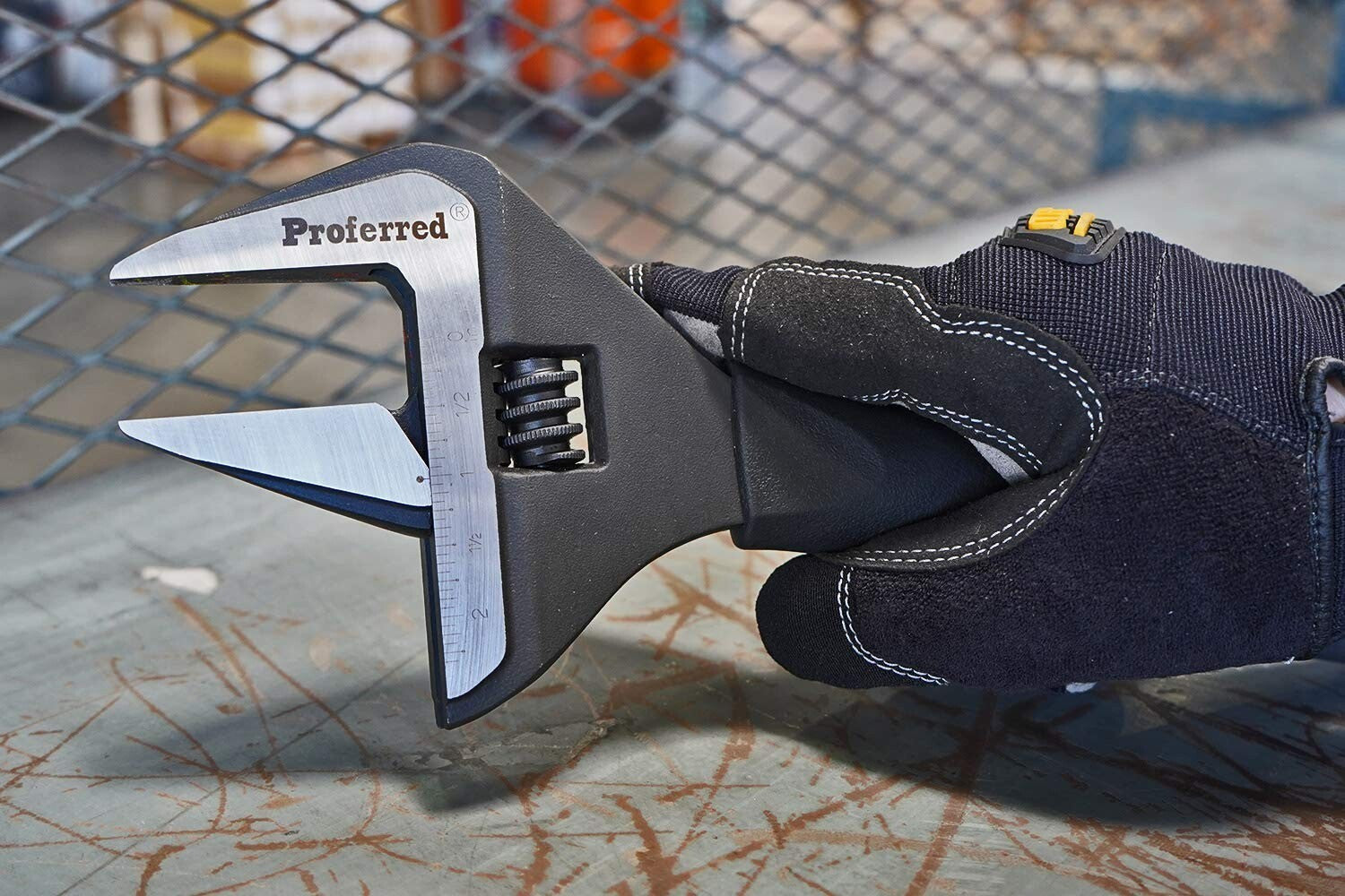 Adjustable Plumbing Wrench - Black Phosphate Finish, 12-Inch, 2.44" Jaw Opening