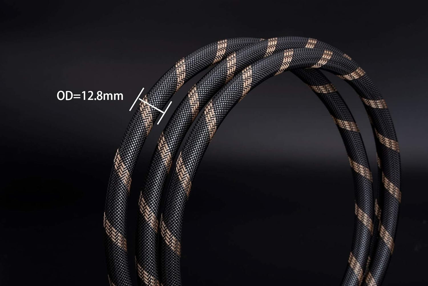 High-Purity Copper Speaker Cable 4.9ft with Gold-Plated Banana & Spade Plugs