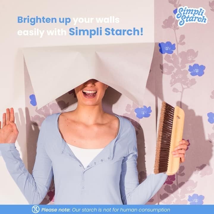 Unscented Dry Starch Concentrate for Laundry & Crafts - Chemical-Free 8oz