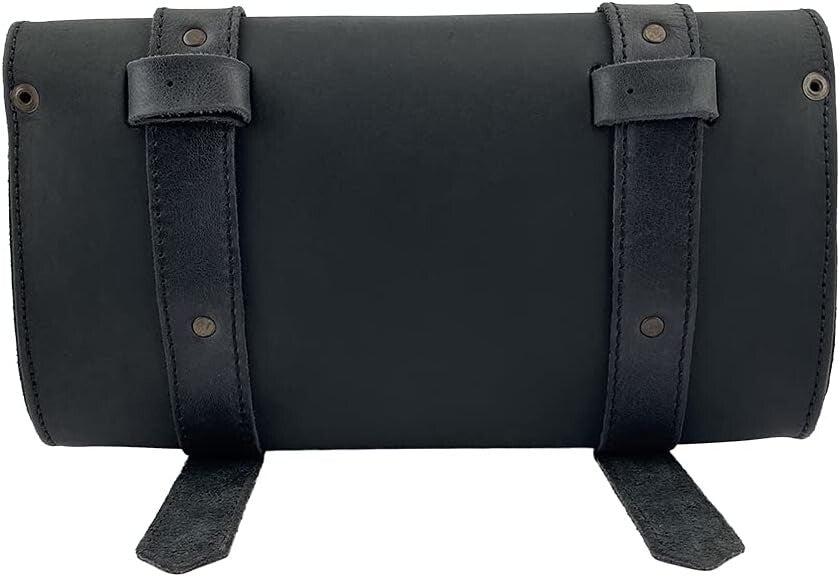 Elegant Tool Organizer for Bikes: Leather Handlebar Pouch with Lifetime Warranty
