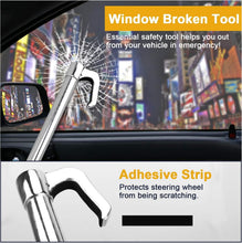 Load image into Gallery viewer, Retractable Anti-Theft Steering Wheel Lock with Extra Keys and Accessories