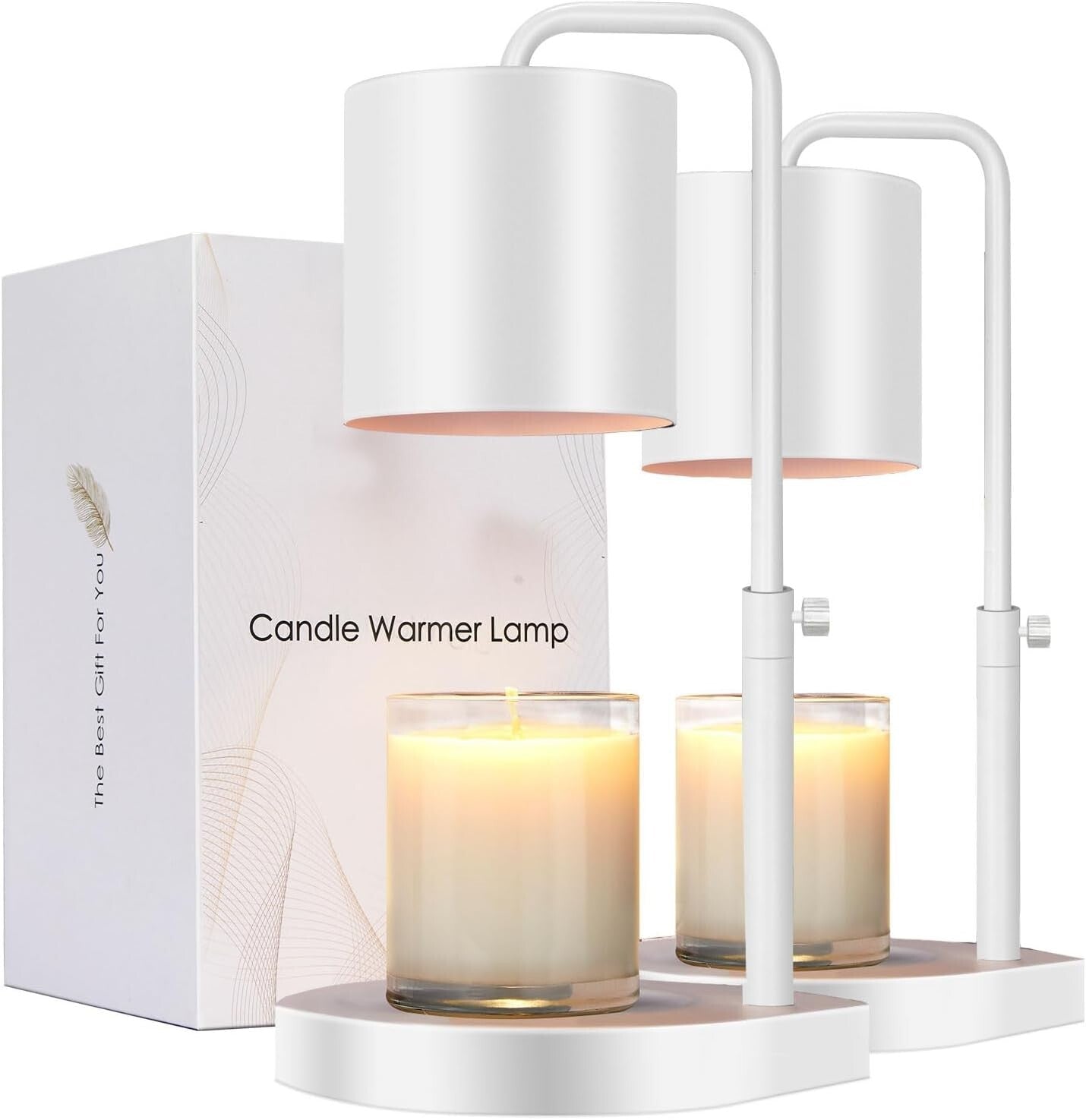 Dimmable Candle Warmer Lamp Set with Timer - Perfect Gift for Moms or Friends