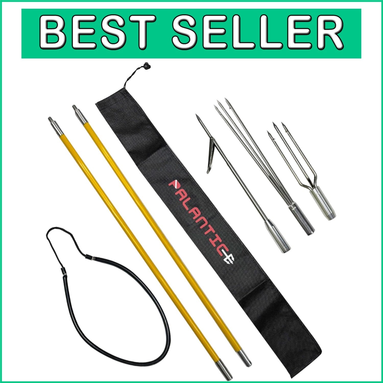 Effortless Spearfishing: 5' Travel Pole with 12" Paralyzer & Easy-Handle Design