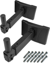 Load image into Gallery viewer, Professional Adjustable Wall Mount Speakers Brackets - For Home Theaters, 2 Pack