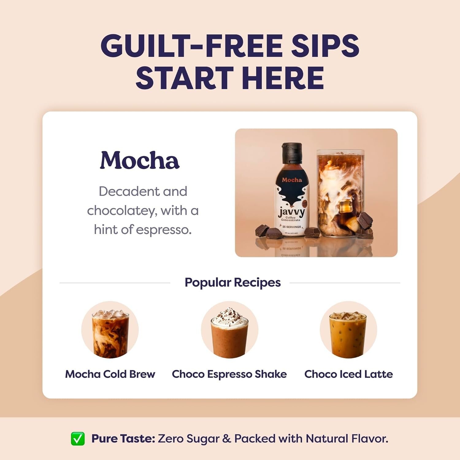 Versatile Coffee Concentrate for Hot or Iced Drinks - 12 oz, Mocha & Original