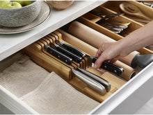 Load image into Gallery viewer, Set of 2 Bamboo 2-Tier Knife Organizers - Stylish Kitchen Storage Solution