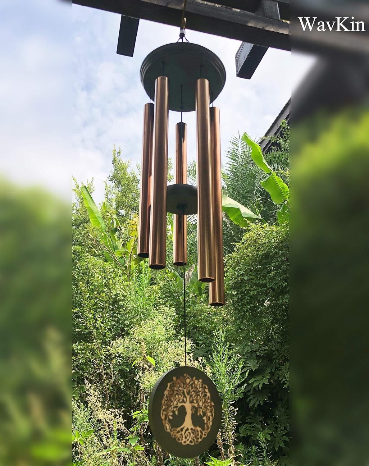 36-Inch Memorial Wind Chime - Deep Tone Outdoor Decor for Loving Remembrance