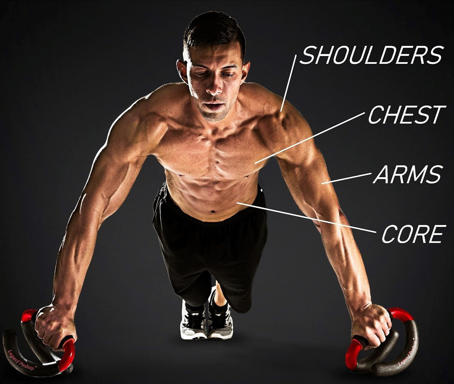 Advanced Push-Up Bars with Rocking Handle for Natural Movement & Results