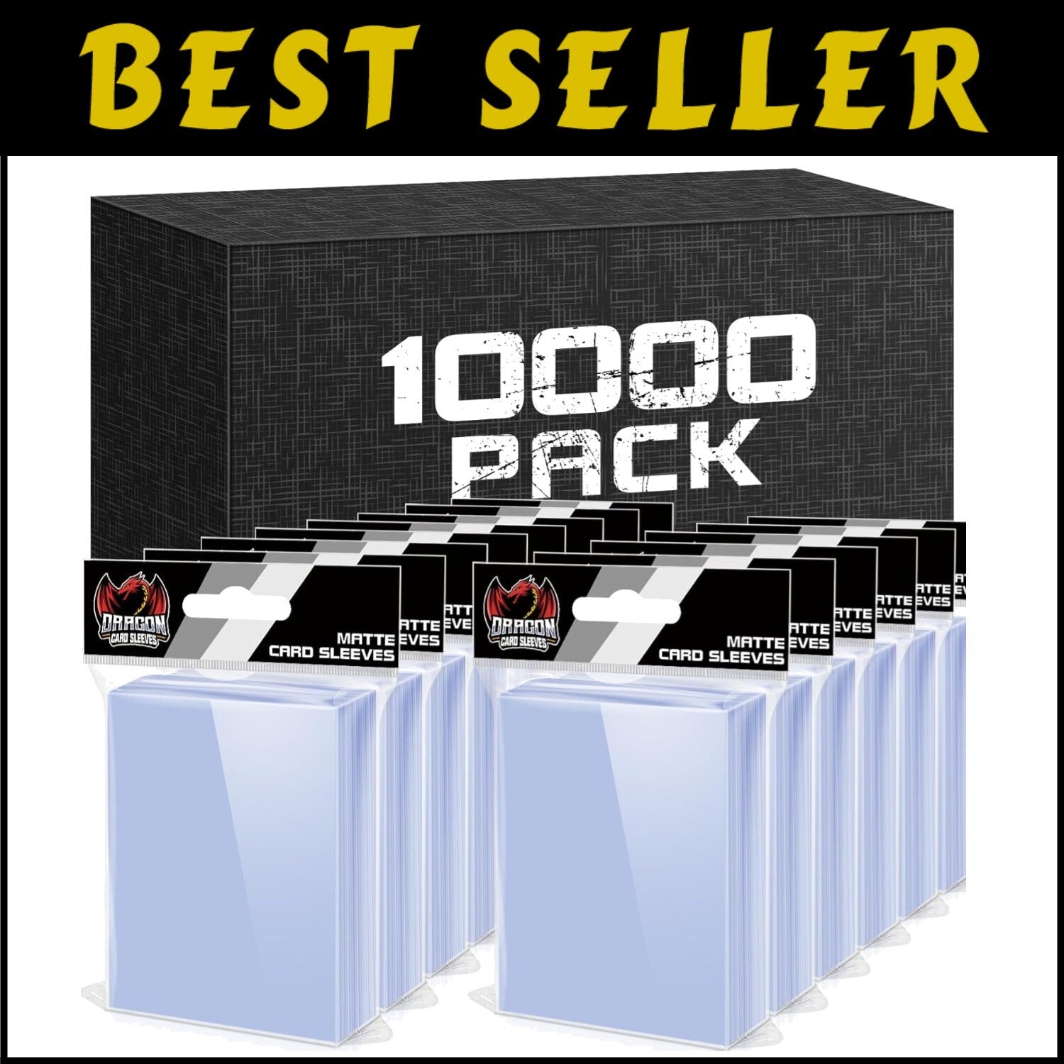 100 Pack Clear Plastic Trading Card Sleeves - Perfect Protectors for Collectors