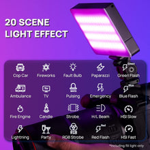 Load image into Gallery viewer, Premium 360° Color Camera Light - 2500K-9000K Dimmable RGB Panel for Vlogging