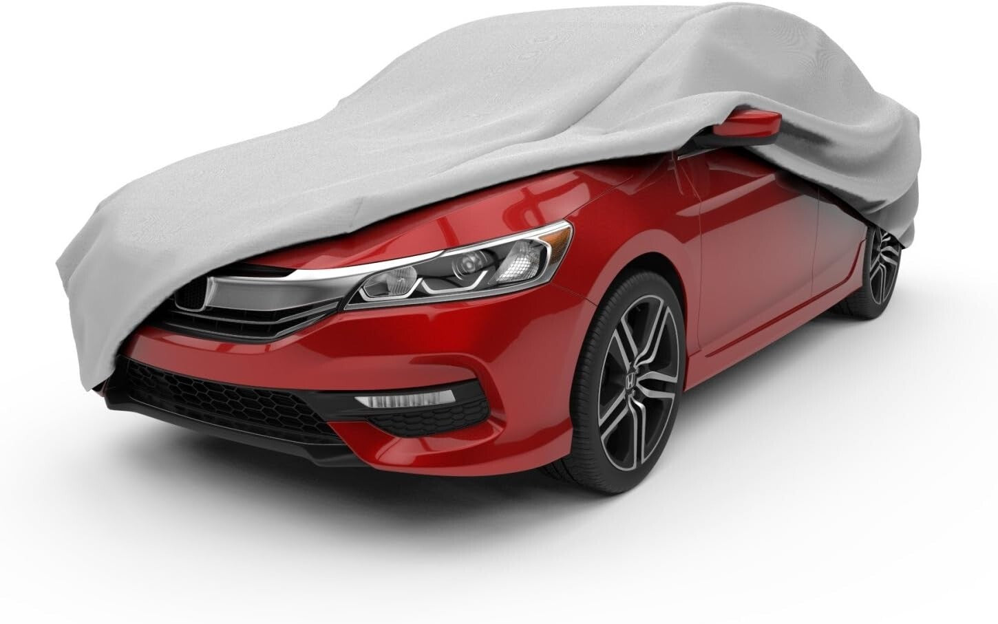 Durable Gray Car Cover: 3-Layer Protection Against Dust, Water & UV - Fits 13'1"