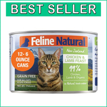 Load image into Gallery viewer, Hydration-Boosting Grain-Free Chicken &amp; Lamb Feast - 6 Oz Cans for All Cats