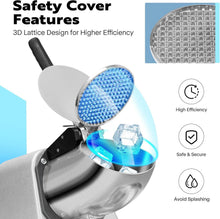 Load image into Gallery viewer, Heavy-Duty Ice Shaver with 420 Stainless Steel Blades - 173lbs/hr Performance