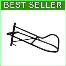 Load image into Gallery viewer, 24-Inch Metal Wall Saddle Rack - Elegant Black Design for Western Saddles