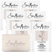 Load image into Gallery viewer, Natural Coconut Oil Soap Bars, 6 Pack - Nourishing Shea Butter &amp; Acacia Senegal