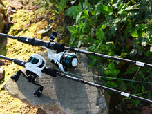 Load image into Gallery viewer, Crixus 7ft Baitcasting Fishing Rod &amp; Reel Combo - Graphite, Durable Performance