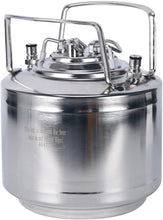 Load image into Gallery viewer, Stainless Steel 1.6 Gallon Mini Ball Lock Keg - Perfect for Home Brewing
