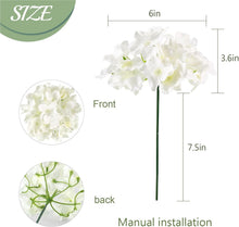 Load image into Gallery viewer, Versatile 64 Pcs Silk Hydrangea Flowers - DIY Wedding &amp; Home Decor Solution