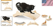 Load image into Gallery viewer, Stylish Indoor Cat Scratch Pad - Double-Sided with Wooden Frame 16.5x10.8 in