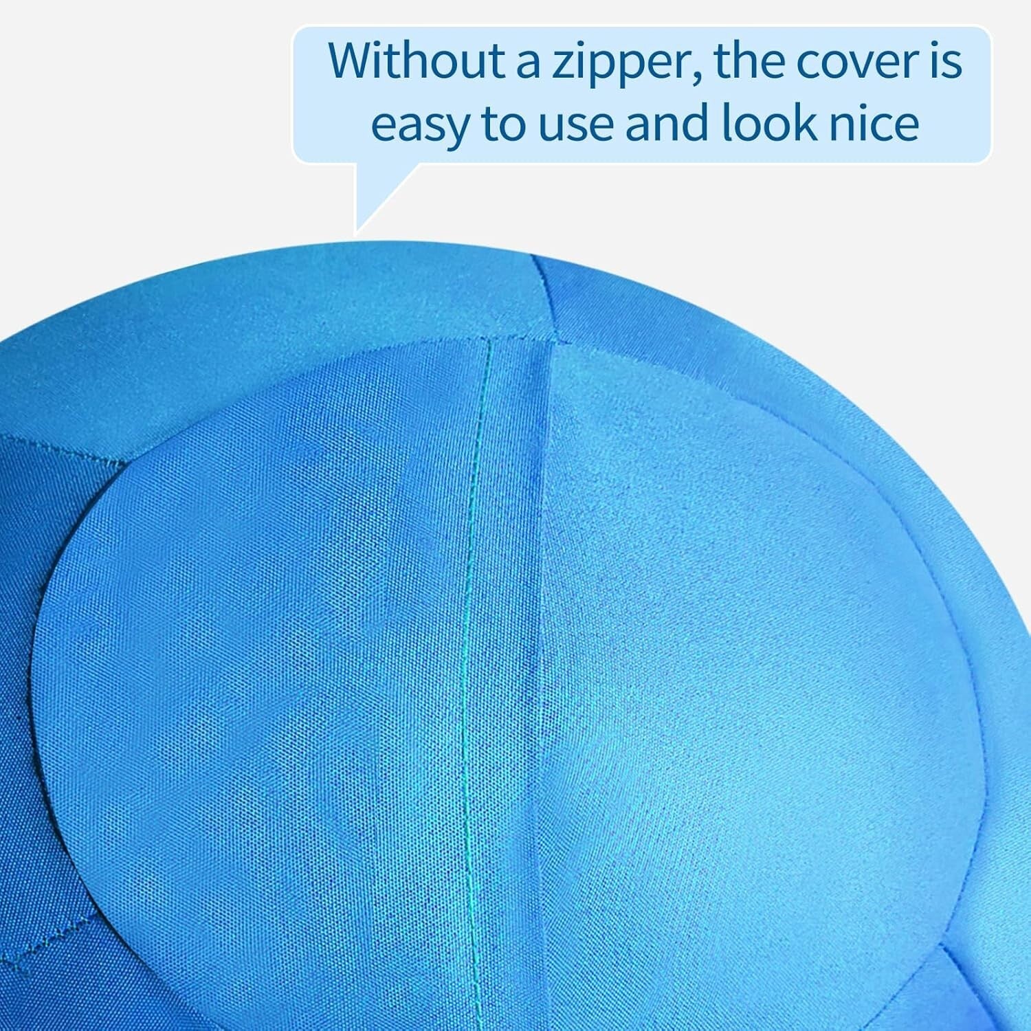 Durable Anti-Burst 25" Dog & Horse Soccer Ball with Safety Cover in Blue