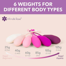 Load image into Gallery viewer, Premium 6 Silicone Kegel Exercisers with Natural Biofeedback - Easy &amp; Effective