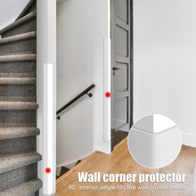 Load image into Gallery viewer, Pure White Self-Adhesive Corner Guards - 90cm Impact-Resistant Edge Protector