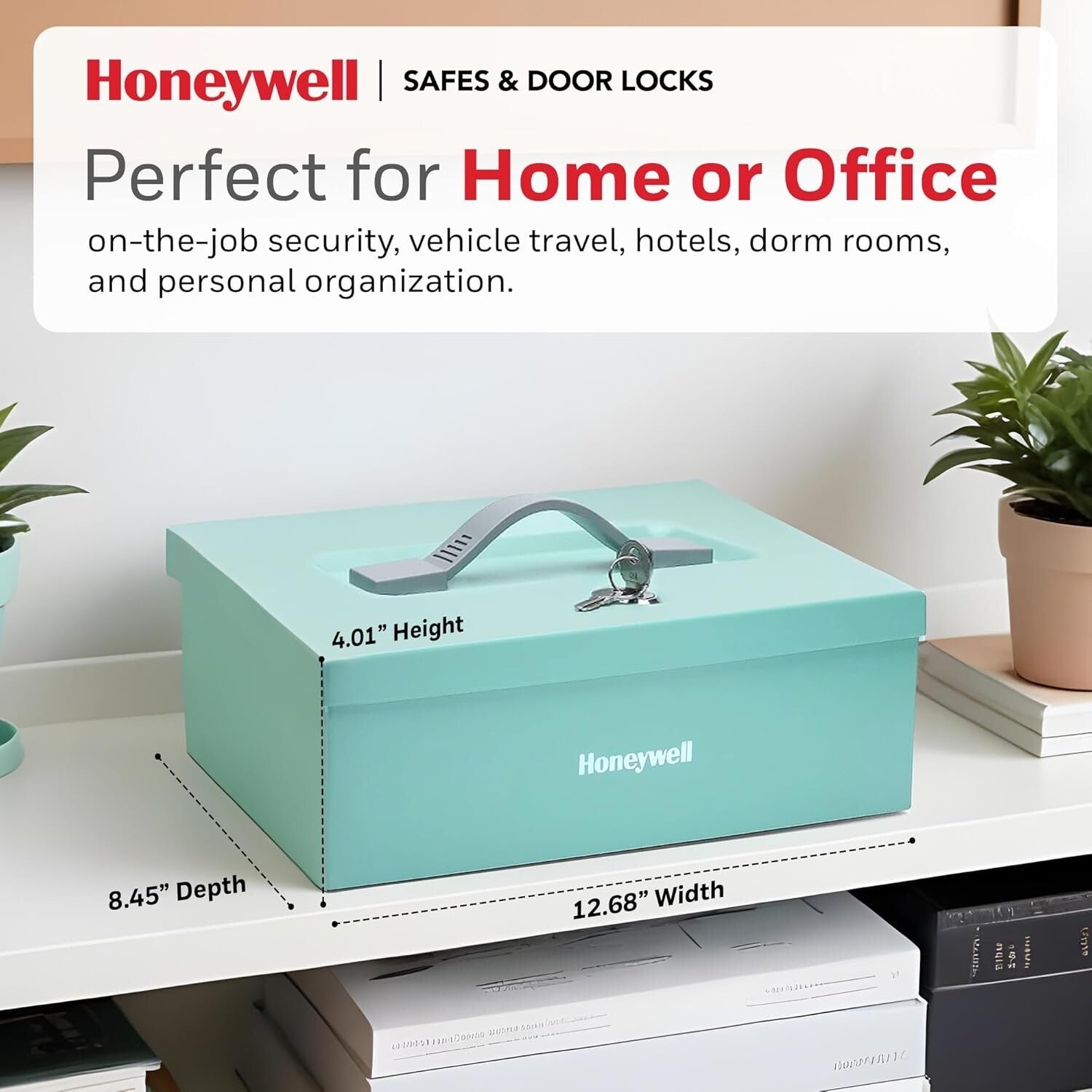 0.16 Cubic Feet Fire Resistant Safe Box - Secure Lock for Jewelry & Documents