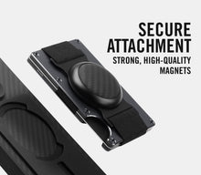 Load image into Gallery viewer, Slim Ridge Wallet with MagSafe - RFID Protection &amp; Cash Strap - Burnt Titanium