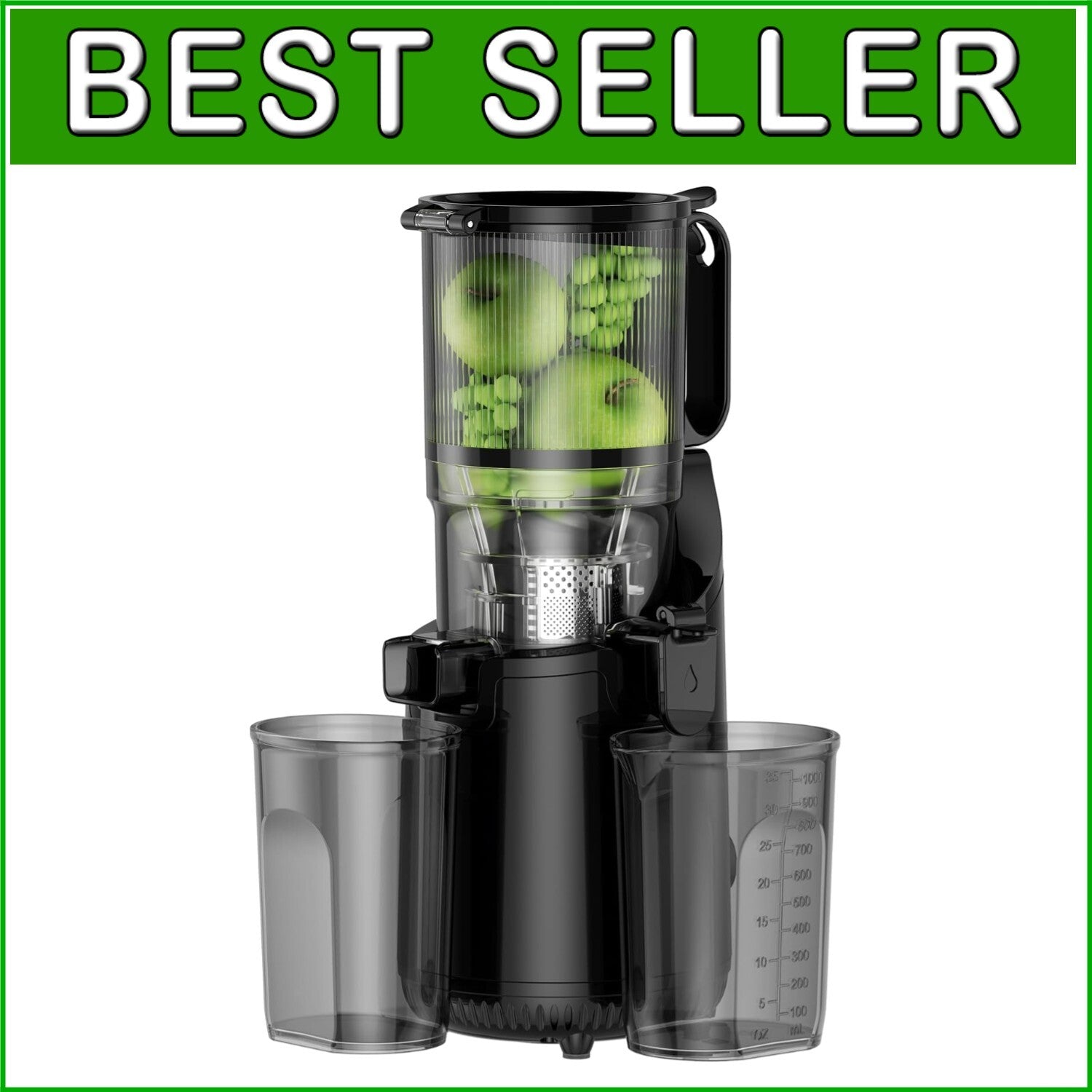 Easy Clean Cold Press Juicer with High Yield Functionality and Safety Features