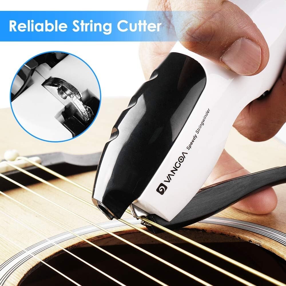 Efficient Electric Guitar String Winder & Cutter with Pin Puller - Portable Tool