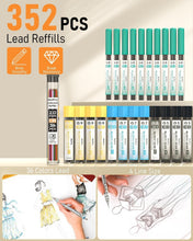 Load image into Gallery viewer, Premium 40PCS Metal Mechanical Pencil Set with Leather Case - Ideal for Artists