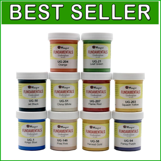 10 Vibrant Ceramic Underglaze Paint Colors for Clay and Bisque - Art Essentials