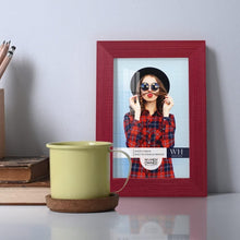 Load image into Gallery viewer, Contemporary 4x6 Frame Set - Solid Wood Red Photo Holder for Every Occasion