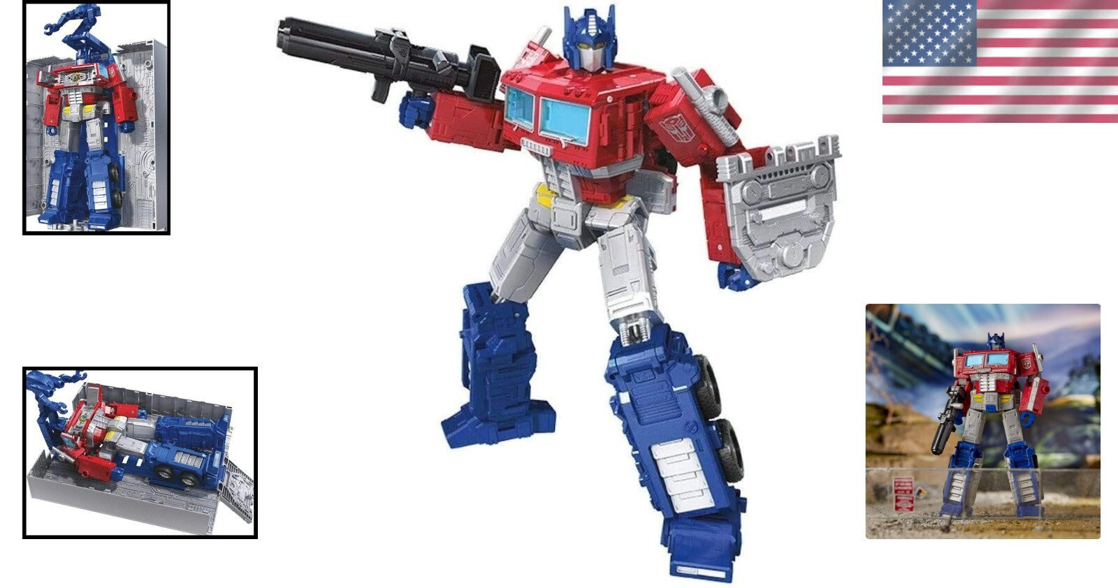 7-Inch Optimus Prime Action Figure - Converts to Modular Battle Station Mode!